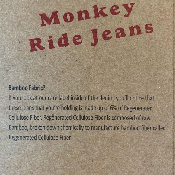 Bnwt High Waisted Bamboo Denim Jeans 